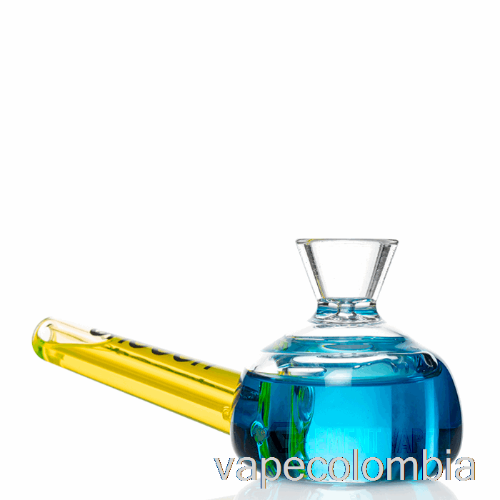 Vape Recargable Cheech Glass Doble Bollo Pipa De Mano Congelable Azul / Verde